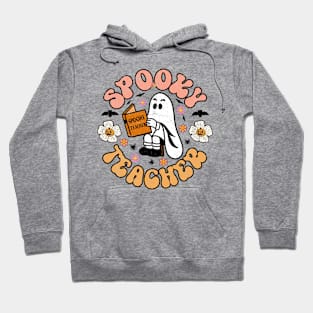 Funny Spooky Season Retro Spooky Teacher Halloween Costume T-Shirt Hoodie